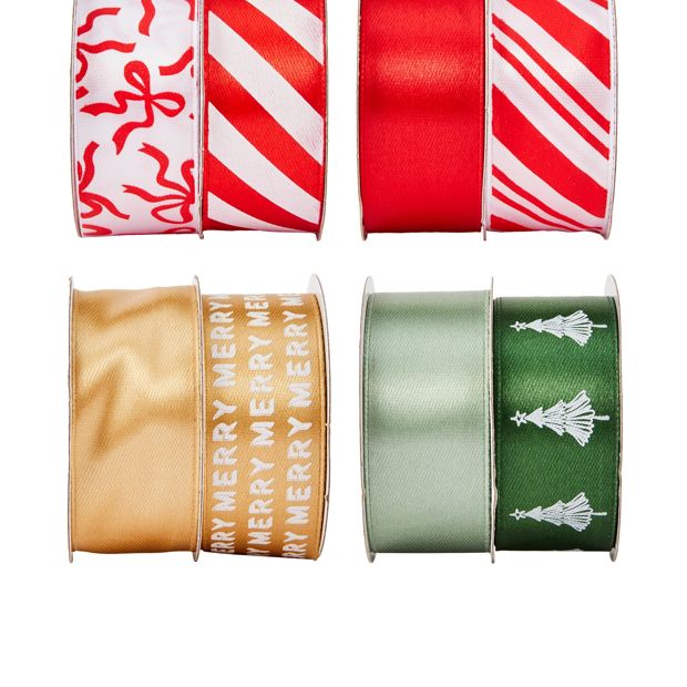 Anko 2 Pack Christmas Gift Ribbons - Assorted