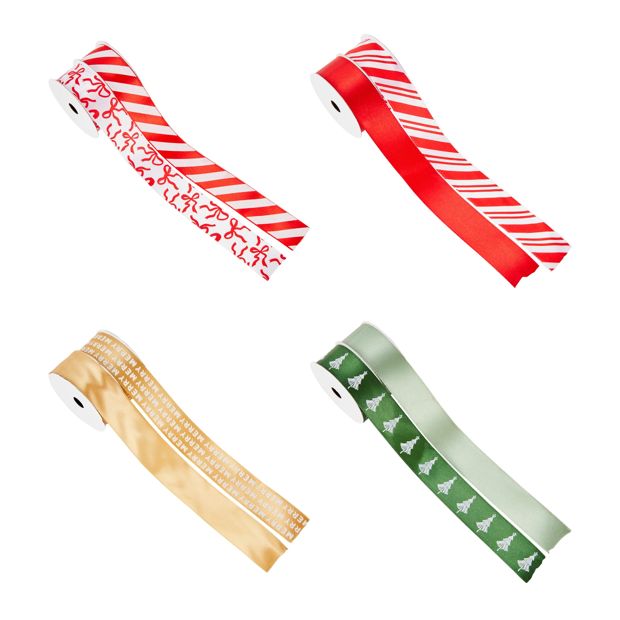 Anko 2 Pack Christmas Gift Ribbons - Assorted