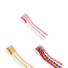 Anko 3 Pack Christmas Gift Ribbons - Assorted