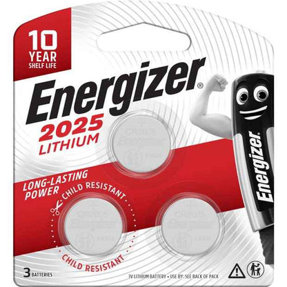 3 Pack Energizer 2025 Lithium Batteries