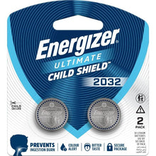 2 Pack Energizer Ultimate Child Shield 2032 Lithium Batteries