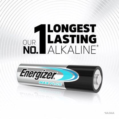 4 Pack Energizer Max Plus AAA Alkaline Batteries