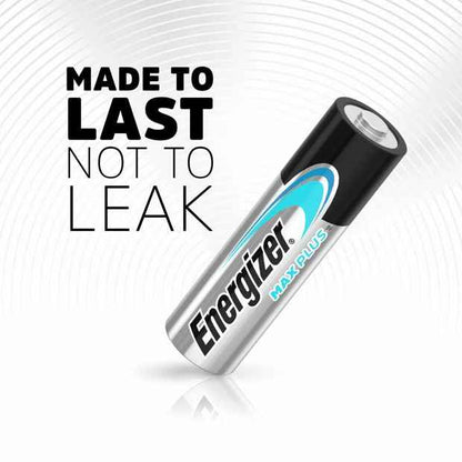 4 Pack Energizer Max Plus AAA Alkaline Batteries