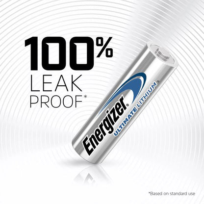 4 Pack Energizer Ultimate AA Lithium Batteries