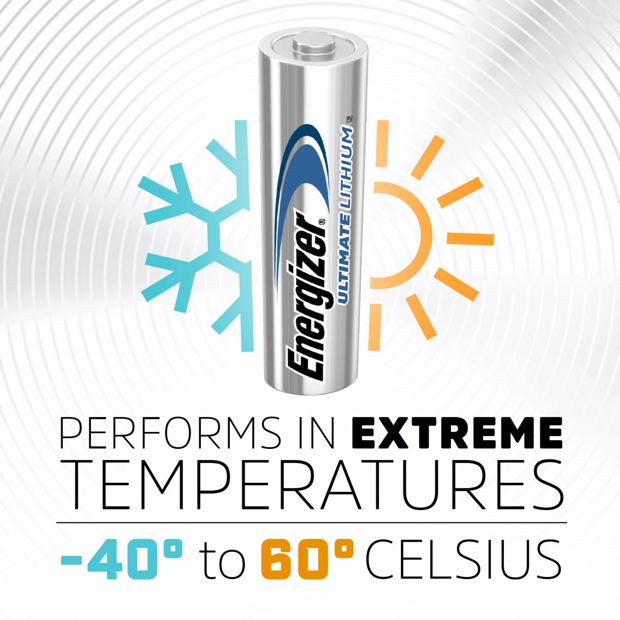 4 Pack Energizer Ultimate AA Lithium Batteries