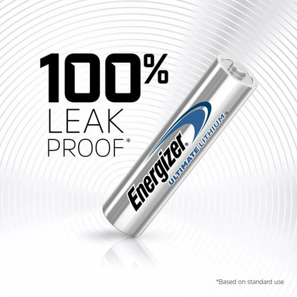 4 Pack Energizer Ultimate AAA Lithium Batteries