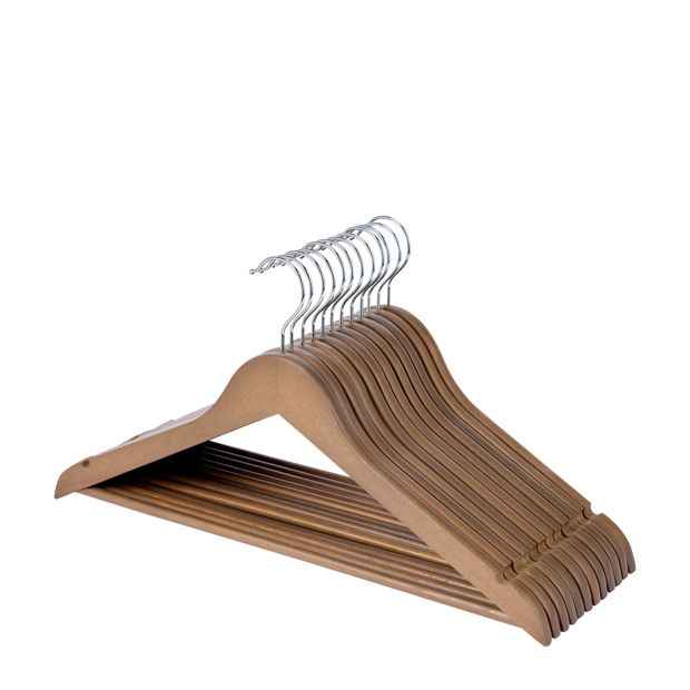 Anko 12 Pack Wooden Hangers - Walnut