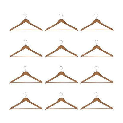 Anko 12 Pack Wooden Hangers - Walnut