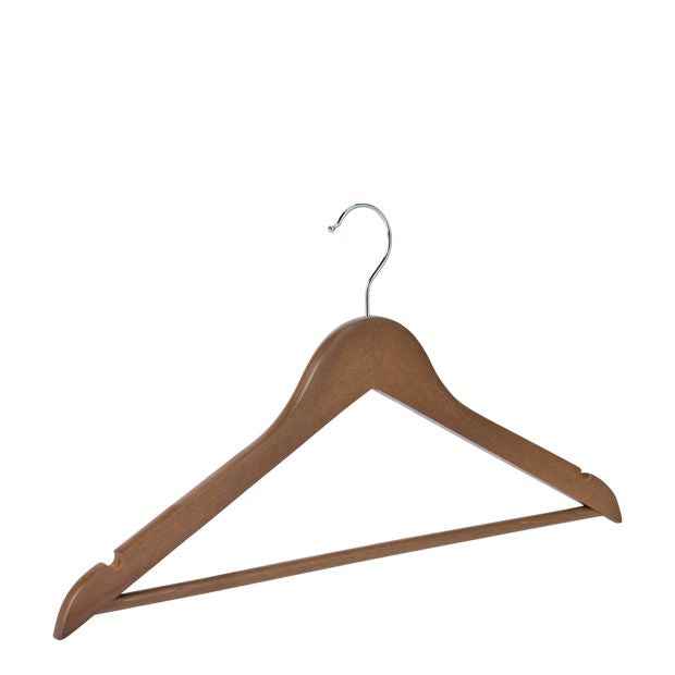 Anko 12 Pack Wooden Hangers - Walnut