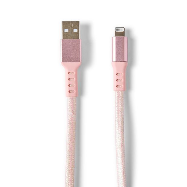 Anko USB-A to Lightning Cable - Pink