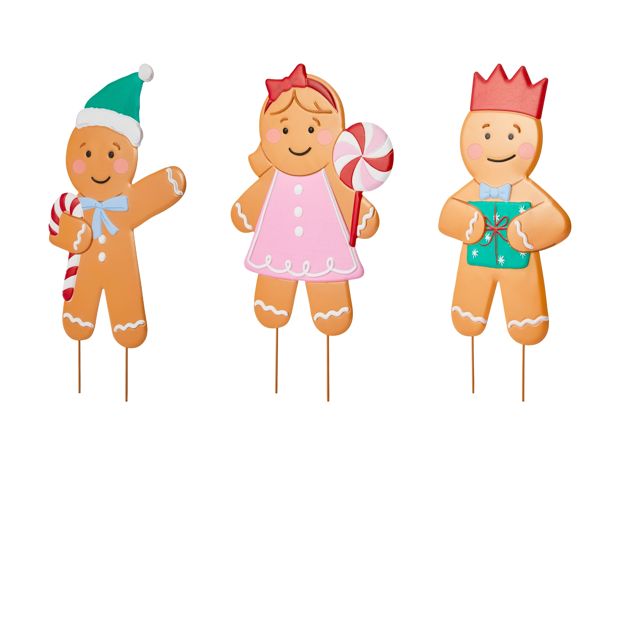 Anko Small Christmas Gingerbread Stake - Assorted