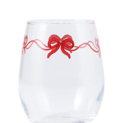 Anko 6 Bow Stemless Glasses