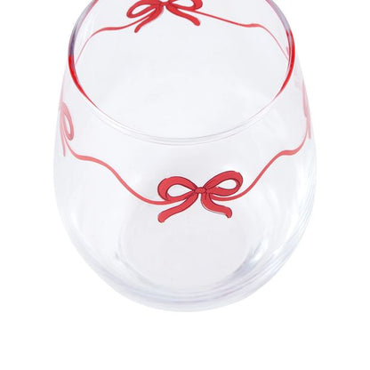 Anko 6 Bow Stemless Glasses