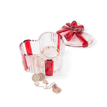Anko Christmas Glass Heart Trinket Box