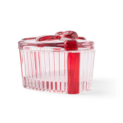 Anko Christmas Glass Heart Trinket Box