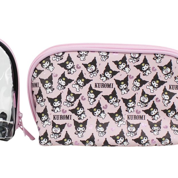 2 Pack Sanrio Hello Kitty Halloween Cosmetic Bag - Kuromi