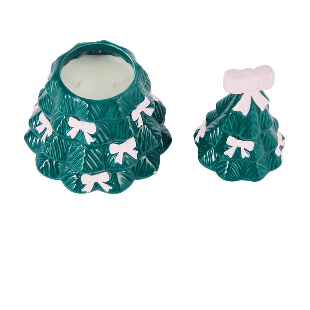 Anko Christmas Tree Ceramic Candle