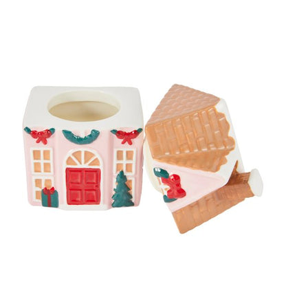 Anko Christmas Gingerbread House Ceramic Candle
