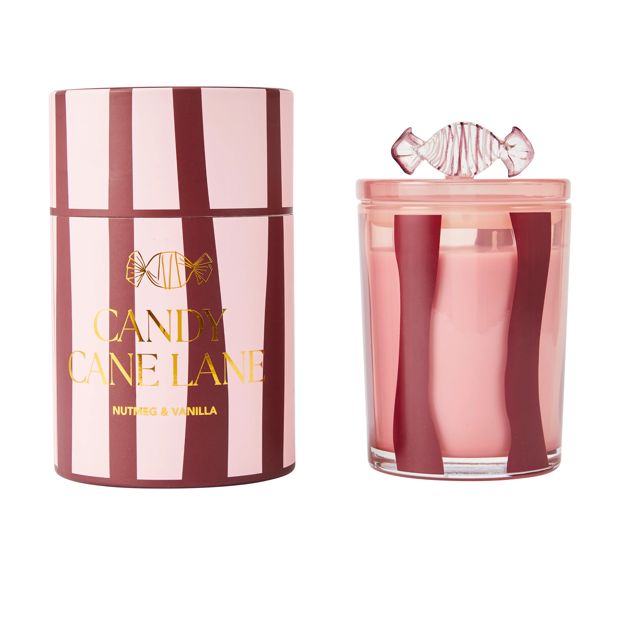 Anko Christmas Fig Candy Cane Lane Candle