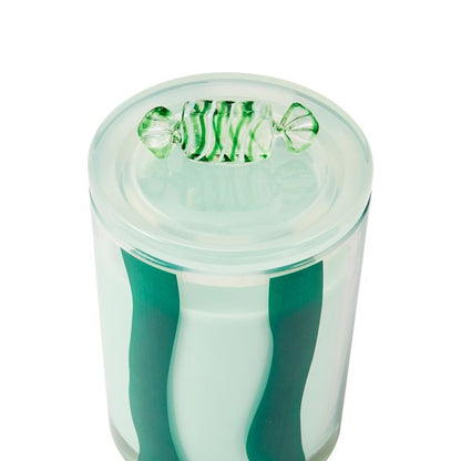 Anko Christmas Green Candy Cane Lane Candle