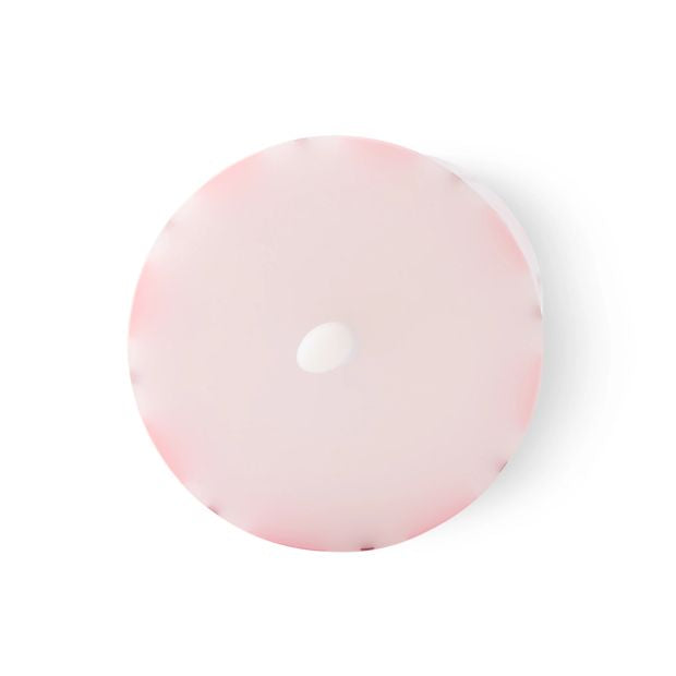 Anko Pink and Fig Stripe LED Candle Set