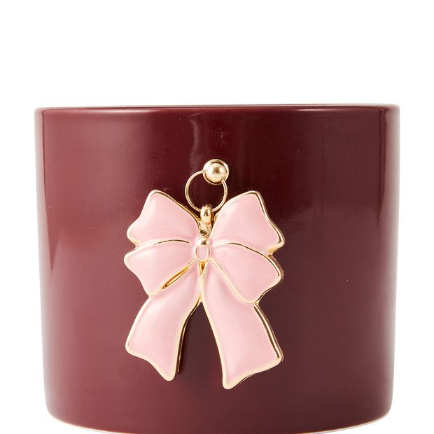 Anko Christmas Bow Charm Candle