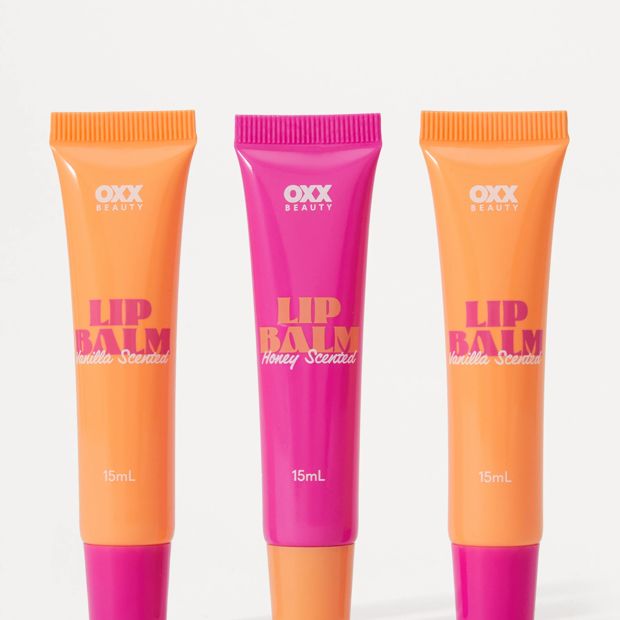 OXX Beauty Lucky Lips Lip Balm Trio, Vanilla and Honey Scented