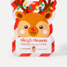 OXX Beauty Sleigh Season Biodegradable Reindeer Sheet Mask - Strawberry Extract