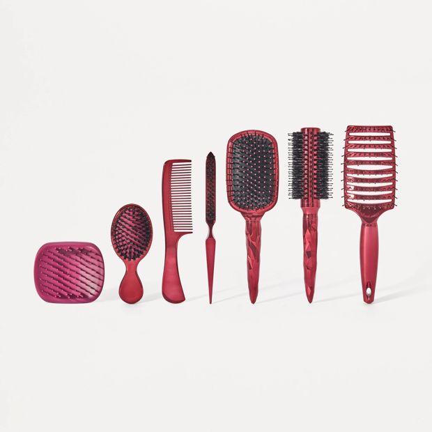 OXX Beauty 7 Piece Hair Queen Hair Brush Set
