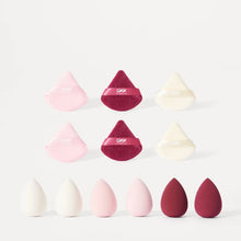 OXX Beauty 13 Piece Glam Essentials Blender Sponge and Puff Organiser