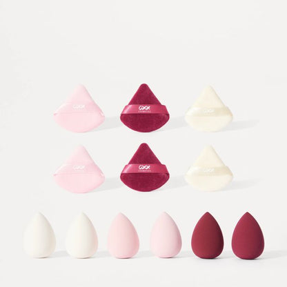 OXX Beauty 13 Piece Glam Essentials Blender Sponge and Puff Organiser