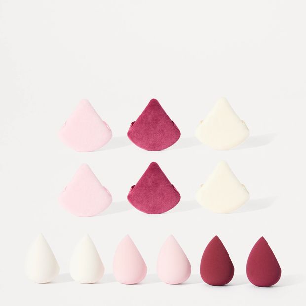 OXX Beauty 13 Piece Glam Essentials Blender Sponge and Puff Organiser