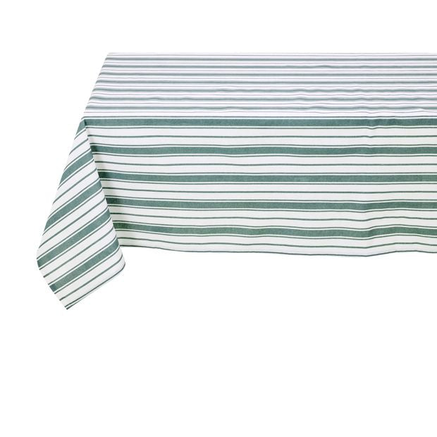 Anko Green Stripe Tablecloth