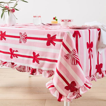 Anko Extra Large Bow Stripe Tablecloth