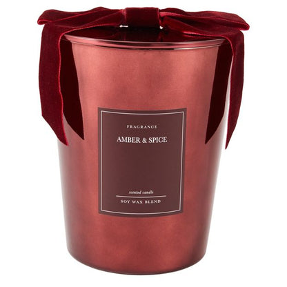Anko Christmas XL Fig Metallic Glass Candle