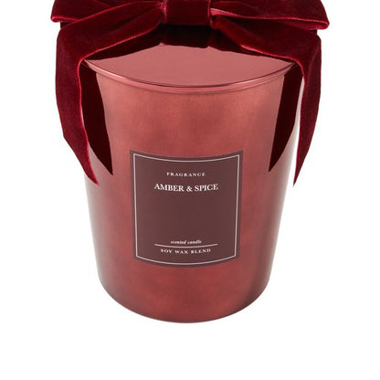 Anko Christmas XL Fig Metallic Glass Candle