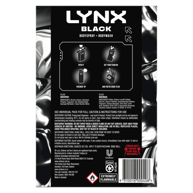 LYNX Black Duo Gift Set