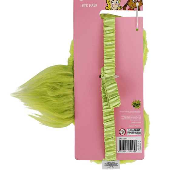 Dr Seuss The Grinch Fluffy Eye Mask