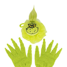 Dr Seuss The Grinch Exfoliating Gloves and Bath Puff Set