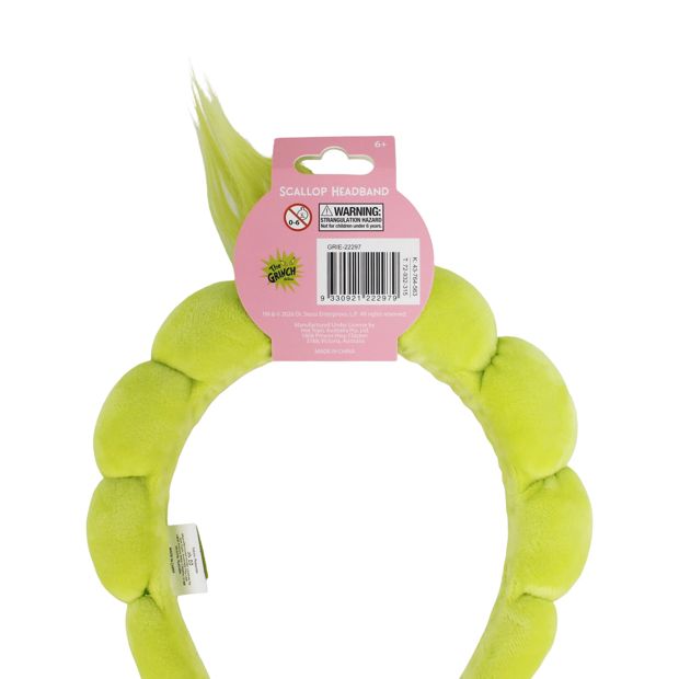 The Grinch Scallop Headband
