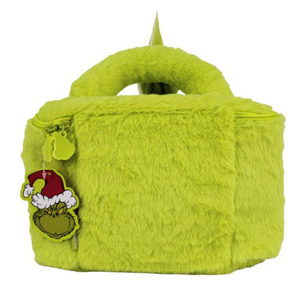 Dr. Seuss The Grinch Fluffy Cosmetic Train Case - Green