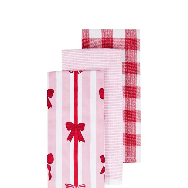 Anko 3 Pack Bow Tea Towels