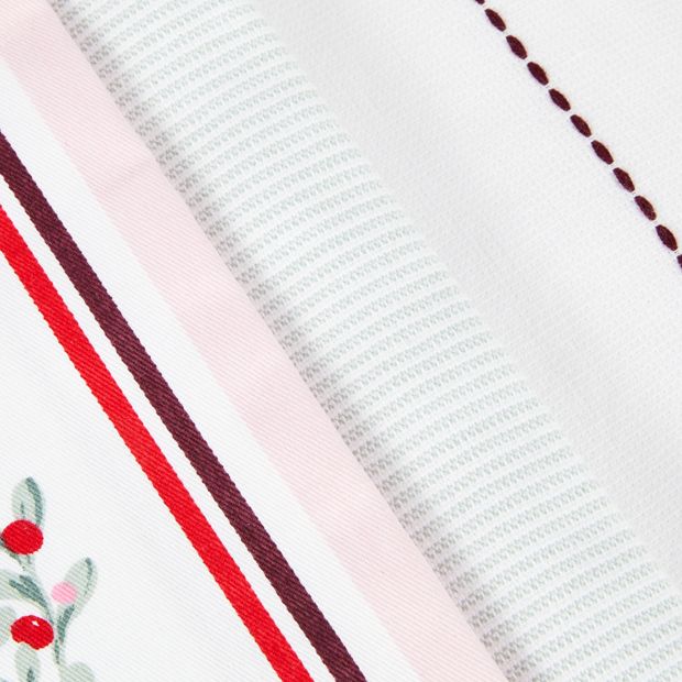 Anko 4 Pack Holly Stripe Tea Towels