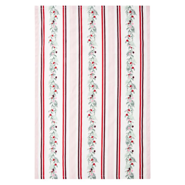 Anko 4 Pack Holly Stripe Tea Towels