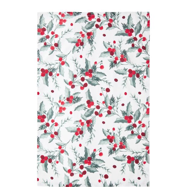 Anko 3 Pack Holly Tea Towels