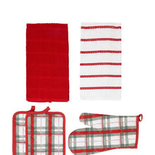 Anko 5 Piece Plaid Kitchen Set