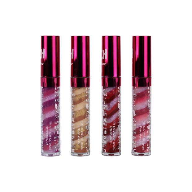 The Grinch 4 Pack Swirl Lip Gloss Set - Vanilla Caramel Scented