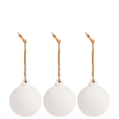 Anko 3 Pack Christmas Craft Paint Your Own Ceramic Baubles