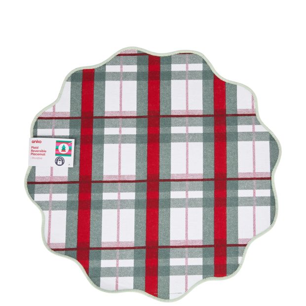 Anko Plaid Reversible Placemat