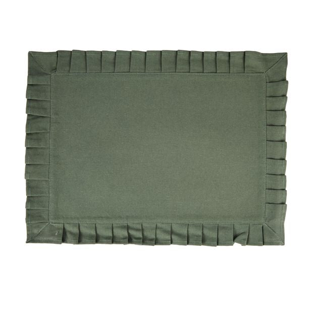 Anko Green Pleated Edge Placemat